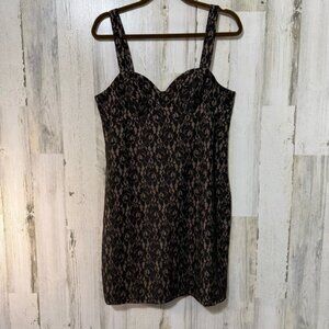 Allegra K Black Lace Mini Dress